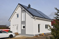 Hohenwart, Point 127.1 auf Bodenplatte mit Erdwärmepumpe