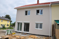 Gading, Lkr. Erding, DHH Partner frei geplant auf Bodenplatte