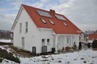 Adelzhausen, Lkr. Aichach-Friedberg Komplettes Doppelhaus 2x Partner 107 auf Keller-Garage